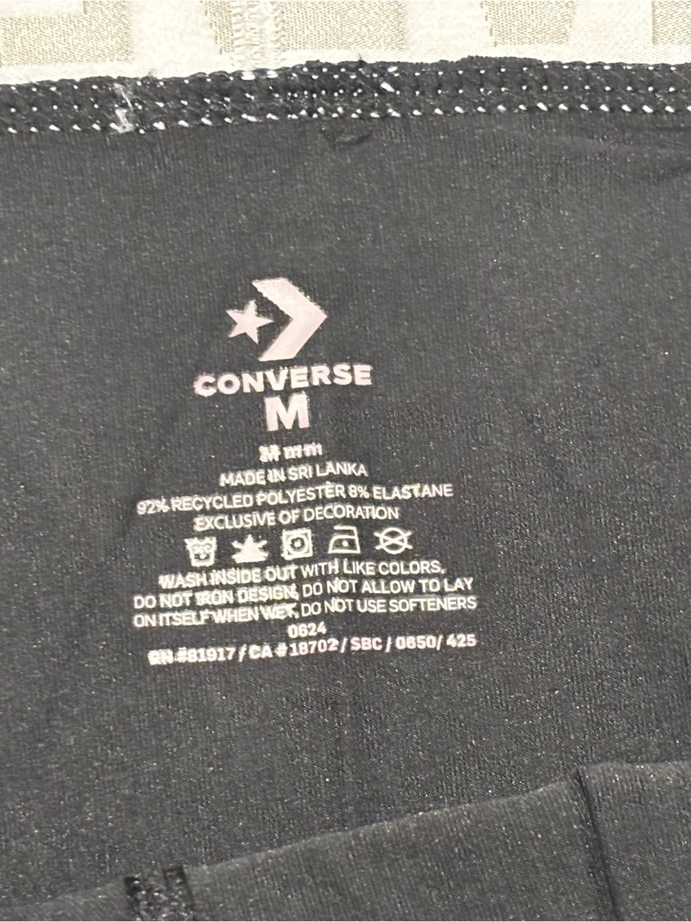 Converse Black Boxer Briefs with Silver Waistband - Picture 6 of 6